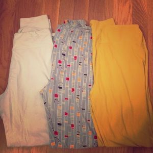 3 pairs of lularoe leggings